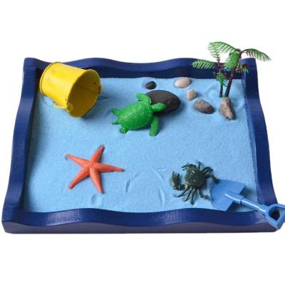 China Europe Originality Kids Craft Desktop DIY Mini Ocean Zen Sand Garden Gift With Various Animal for sale