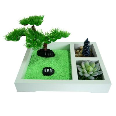 China Europe Meditation Mini Zen Garden Sand For Office Unique Custom Table Decor for sale