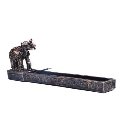 China Custom Incense Chinese Resin Elephant Incense Stick Holder for sale