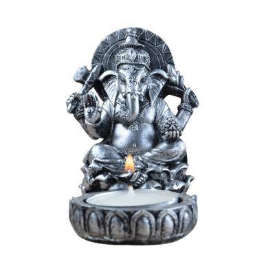 China Desktop Meditation India Mini Ganesha Statue Figurine Religious India Decor for sale