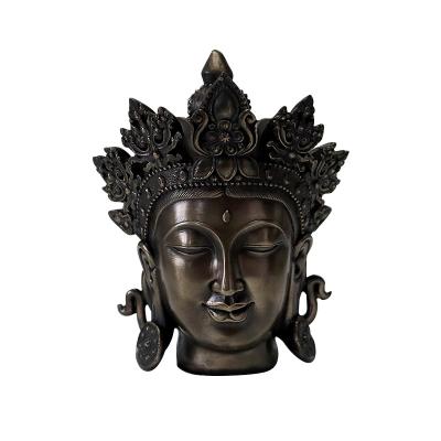 China Europe religious craft resin buddha head figurine brass bronze statue for sale buddha statue for sale