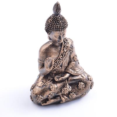 China Custom Hot Selling China Amazon Resin Small Buddha Statue Figurine For Home Decoration for sale