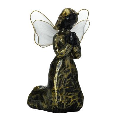 China Europe Resin Angel Figurine Statue Praying Bow Down Piety Pray Angel Figurine for sale