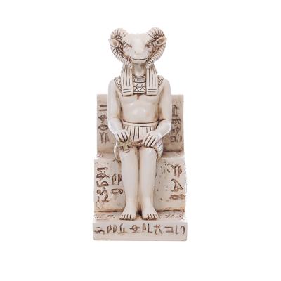 China Egyptian Gods Egyptian Sculpture Statue Dog Anubis Sheep Resin Figurine for sale