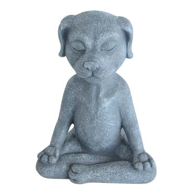 China Custom Wholesale Europe Resin Statue Figurine Yoga Pose Animal Meditation for sale