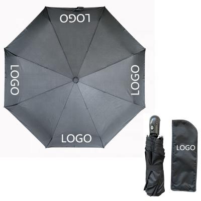 China All In 1 Gift Rain Solid Color Three Folds Automatic Super Waterproof Windproof Umbrella Custom Made Wholesale for sale