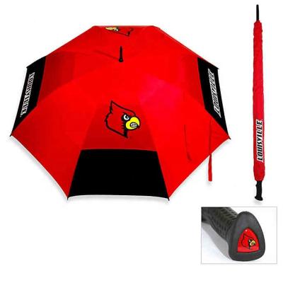 China Minimalist 64 Inch Arc Vent Custom PGA NFL MLB Big Logo College Golf Umbrella With Logo for sale