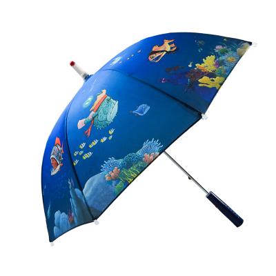 China OEM Logo Mini Windproof Cute Kid Child Minimalist LED Promotion Umbrella with Custom Logo, Portable Umbrella for Child with Light for sale