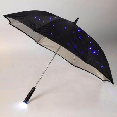 China All In 1 New 23 Inch Special Protection LED Night Light Flashing Umbrella With Long LED Light Handle for sale