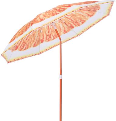 China Large Promotion Bali Yellow-Orange 6ft Travel Premium Hotel Garden Patio Contemporary Outdoor Holiday Sturdy Umbrella For Beach for sale