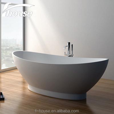 China 2018 New Design Modern Solid Outdoor Bathroom Bathtub Freestanding Bathtub for sale