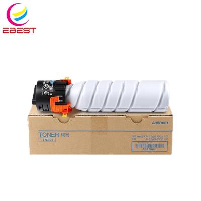 China COMPATIBLE EBEST factory price compatible for Konica Minolta TN222 TN-222 Bizhub 206 226 246 266 306 copier black toner cartridge for sale