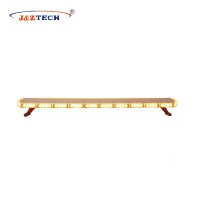 China Top and bottom for aluminum housing 50 inch amber flash traffic warning thin led light bar slim led warning truck lightbar for sale