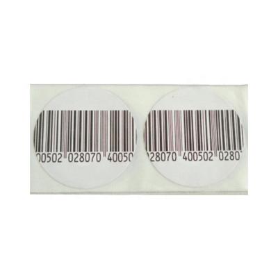 China Security Copper High Sensitive Alarm System Paper Barcode Sticker Soft Tag 8.2mhz RF Anti Theft EAS Label à venda