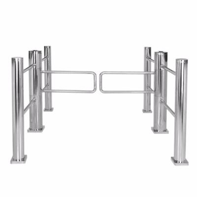 China Parks 6 Pillars 304 Stainless Steel Case High Security Sensitive Entrance Four Supermarket Automatic Swing for sale