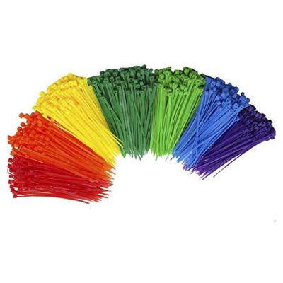 China Tie Cables Hampool Wholesale 2.5*100MM Customized Flexible Self-locking Colorful Nylon Cable Tie for sale