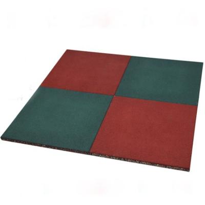 China Outdoor playground rubber mat 15 20 25 30 40 50mm thick non-toxic for sale