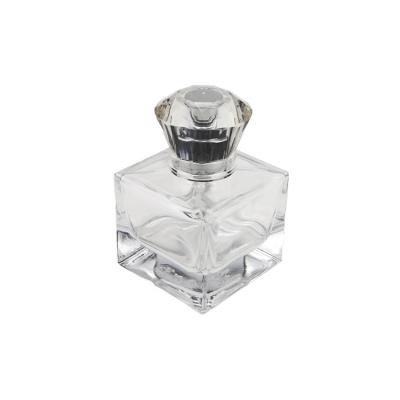 China Factory direct sales stock cut square bottle 30ml 30ml body lady perfume bottle for sale