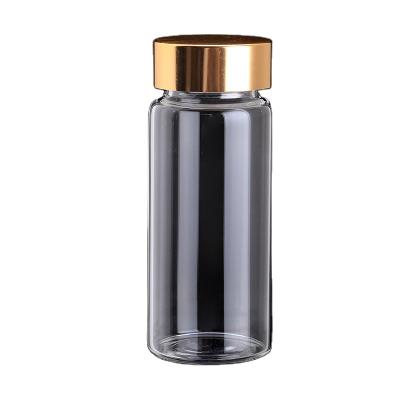 China Upright Glass Agarwood Flat Mouth Test Tube Cork Mouth Packaging Bottle 15-110ml for sale