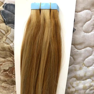 China 20 Inch Piano Color Silky Straight Wave 27/613 18/613 Tape In Hair Extensions Hair for sale