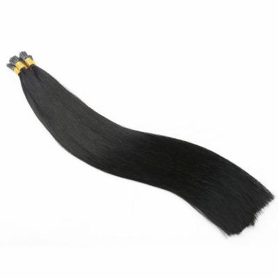 China Silky Straight Wave Straight Wavy Curly Black Straight I Tip Brazilian Hair Extension for sale