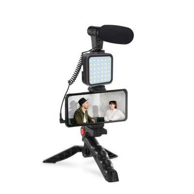 China Mamen Vlog Microphone Kit Headset Microphone for Mic Shotgun Portable Stand Communication Tripod Mobile Microphone for sale