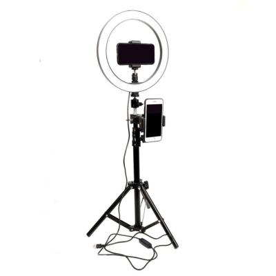 China 10 inch Led Selfie Ring Light with Tripod Mount for Tik Tok Smart Phone Camera Annular Lamp RL-10--Tripod for sale