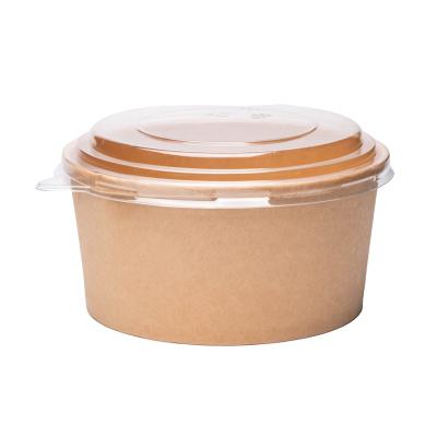 China Wholesale 1300ml 100% Disposable Compostable Biodegradable Take Out Paper Bowl for sale