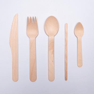 China Factory Wholesale High Quality Disposable Disposable Kit Knife Fork Spoon Wooden Stirrer for sale