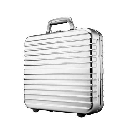 China 16 Inch Luxury High End Aluminum Briefcase GKO Aluminum Metal Laptop Carry On Case for sale