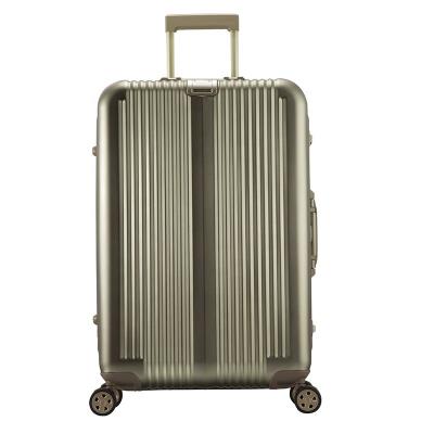 China 28 Inch Champagne Color Aluminum Aluminum Luggage Case Suit Moving Case With TSA Lock And CE Certificate for sale