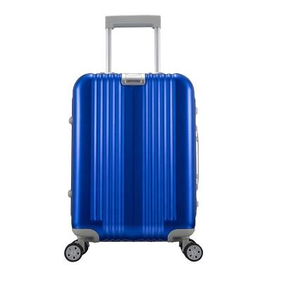 China GKO Aluminum 20 Inch Magnesium Blue Luxury Aluminum Trolley Luggage Suit Travel Case for sale