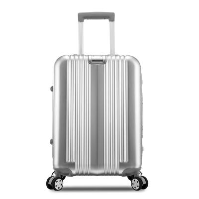 China GKO Aluminum 20 Inch Sliver Magnesium Alloy Aluminum Trolley Luggage Case For Business Travel for sale