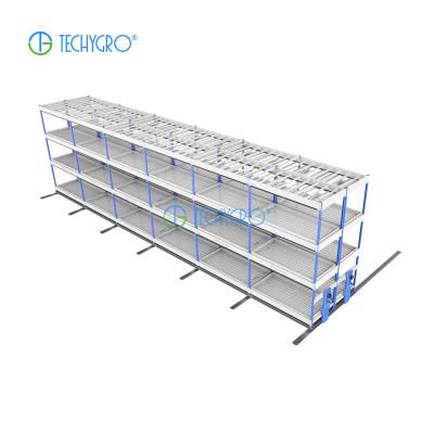 China Techygro Indoor Vertical Agricultural Vertical Growing Racks Grow Racks System For Indoor Hydroponics for sale