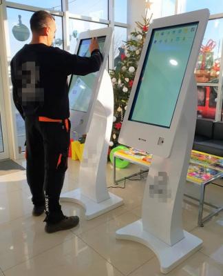 China 32inch Floor Standing IR Touch Screen Full HD LCD Android Touch Screen Kiosk for sale