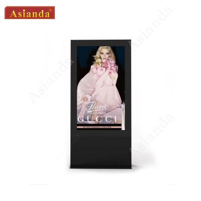 China 75inch Outdoor High Brightness Free Standing Advertising LCD Digital Signage for Bus Station for sale