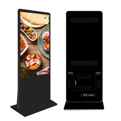 China 55inch Way-finding Information Kiosk Floor Standing LCD Digital Signage Interactive Totem Display for sale