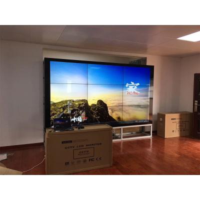 China 55inch Indoor Wall video display CCTV monitoring video wall 2x3 with wall mount bracket for sale