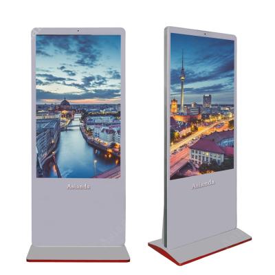 China 49inch 10 points capacitive touch LCD digital signage totem wifi 4G standing LCD totem display for sale