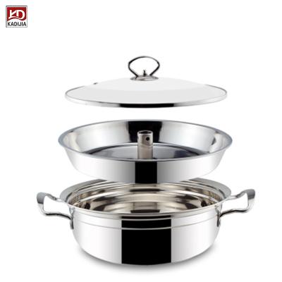 China Sustainable Stainless Steel Steamer Cooking Pot Kitchenware Wholesale for sale