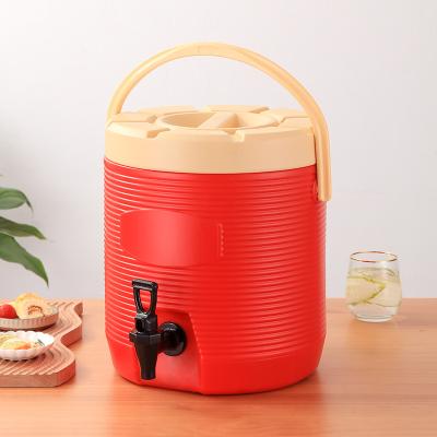 China Portable Fast Food Restaurant Heat Insulation Stainless Steel Bucket Milk Tea Bucket Large Capacity for sale