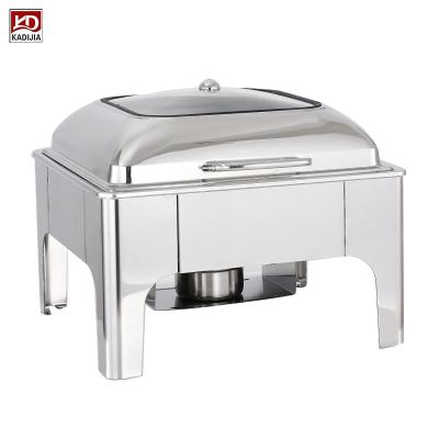 China Hotel Buffet Food Equipment Factory Outlet Wedding Stainless Steel Equipments Food Warmer Set Buffet Stove for sale