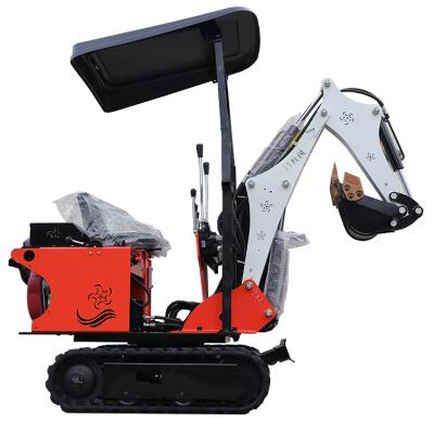 China Dig Deep 1.4m Can Go Greenhouse Bada 0.7 Ton 800kg 1 Ton Digger Mini Crawler Excavator Micro Digger 1 Ton Small Bagger For Sale for sale