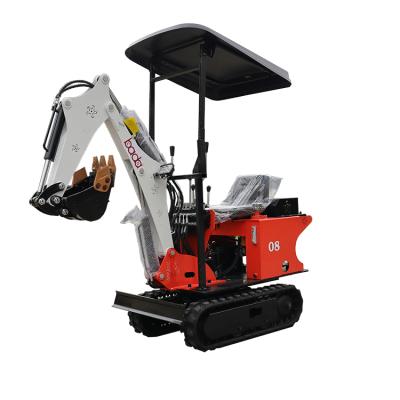 China Digging Deep 1.4m Can Go Greenhouse Land Moving Mini Digger Machinery 0.7 Ton 2 Ton Crawler Excavator Excavators Machine Price for sale