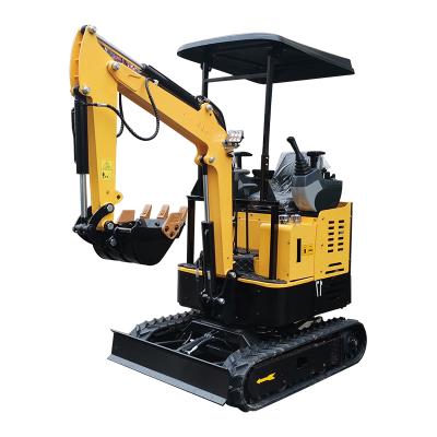 China Hot Sale BADA Orchard Mini Excavator 1ton Planting Excavator With Cabin Small Garden Household Excavator for sale