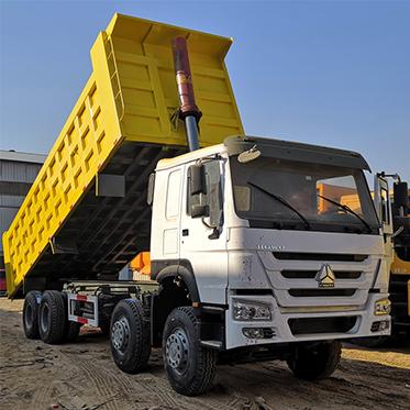 China 351 - 450hp 8*4 Cloth Tipper Urban Construction Dump Truck Used Tipper Trucks For Sale In UK for sale