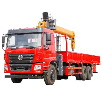 China TRUCK CRANE 8 Ton 10 Ton 6*4 Used Dump Truck Crane Full Hydraulic Pressure Cranes Truck With Lift Crane for sale