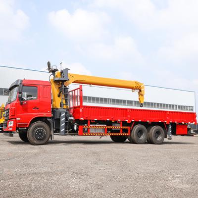 China CRANE Used 180 HP 6*4 Automatic Gun Dump Truck TRUCK Crane Hydraulic Cranes 10 Ton Truck Mounted Crane for sale