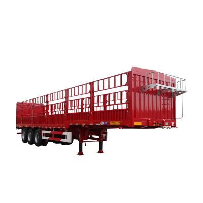 China Medium And Long Haul Heavy Bulk Goods Heavy Load Barrier Cargo Trailer 2 Axles 3 Axles 4 Axles 60 Tons 100 Tons Heavy Equipment Transport Flatbed Cargo Semi Trailer for sale