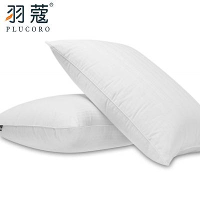 China Hot Cotton Hotel Collection Duck Feather Down Inflatable 5 Stars Hotel Cooling Home Bed Pillow for sale